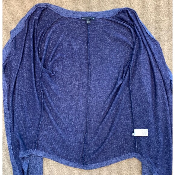 American Eagle Sweater Womens M Cardigan Open Shrug Lightweight Long Sleeve - Picture 3 of 8